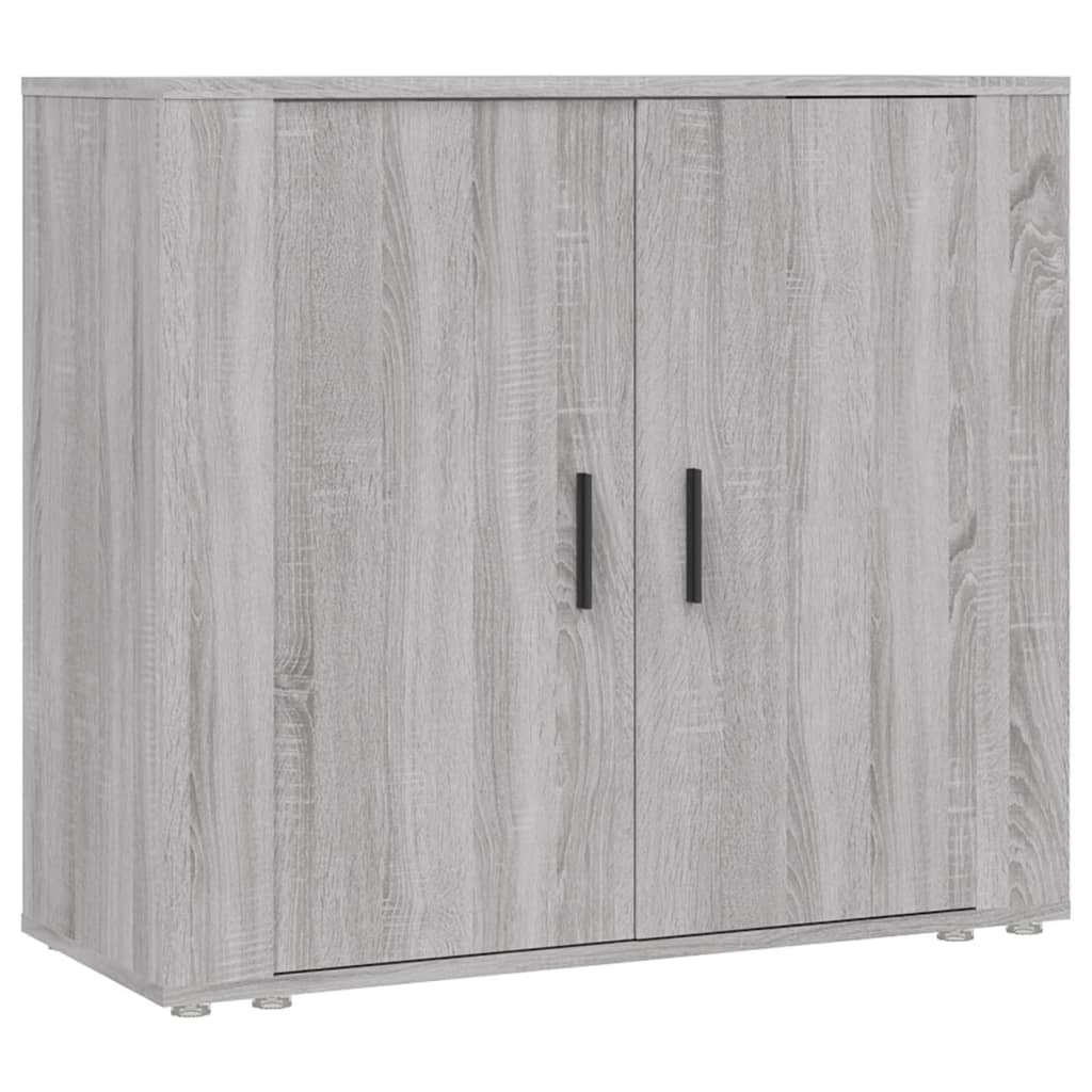 Credenza Sonoma grigia 80x33x70 cm MDF