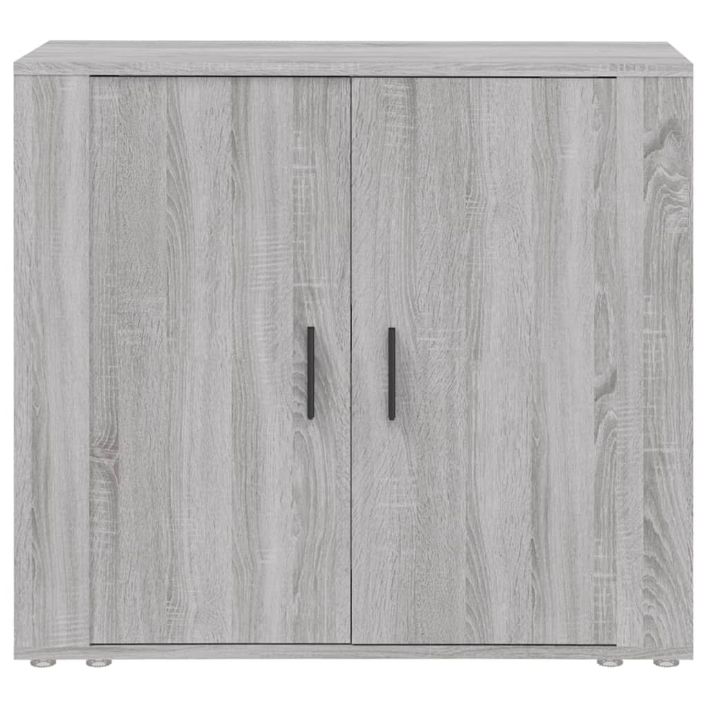 Credenza Sonoma grigia 80x33x70 cm MDF