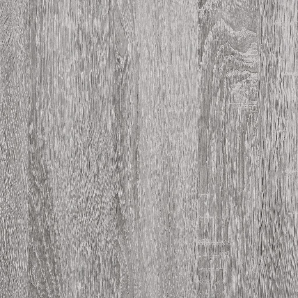 Credenza Sonoma grigia 80x33x70 cm MDF