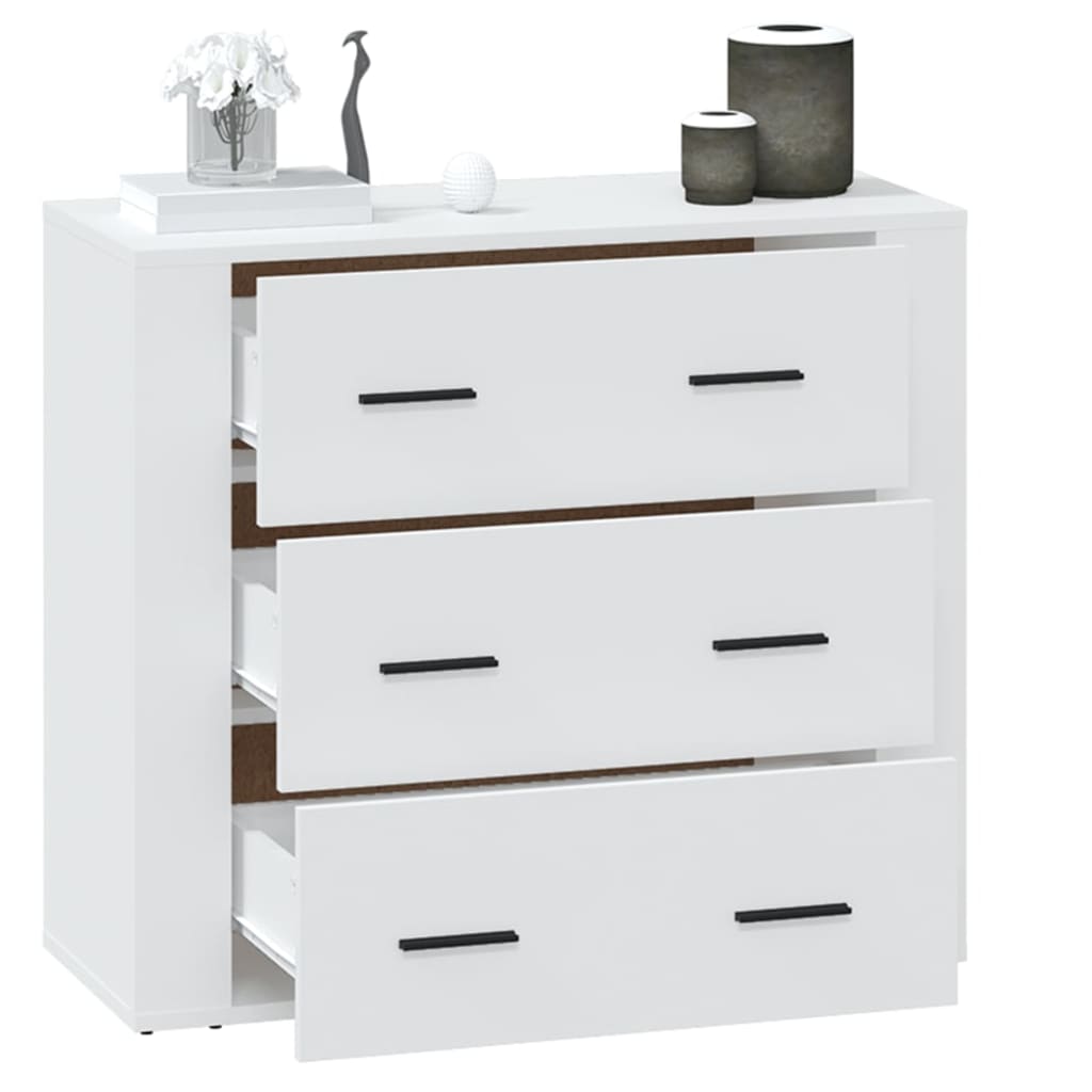 White buffet 80x33x70 cm Engineering wood