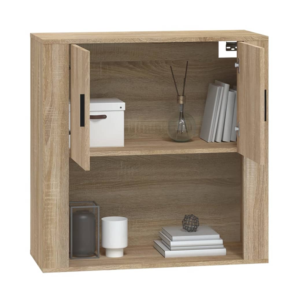 Sonoma oak wall cabinet 80x33x80 cm engineering wood