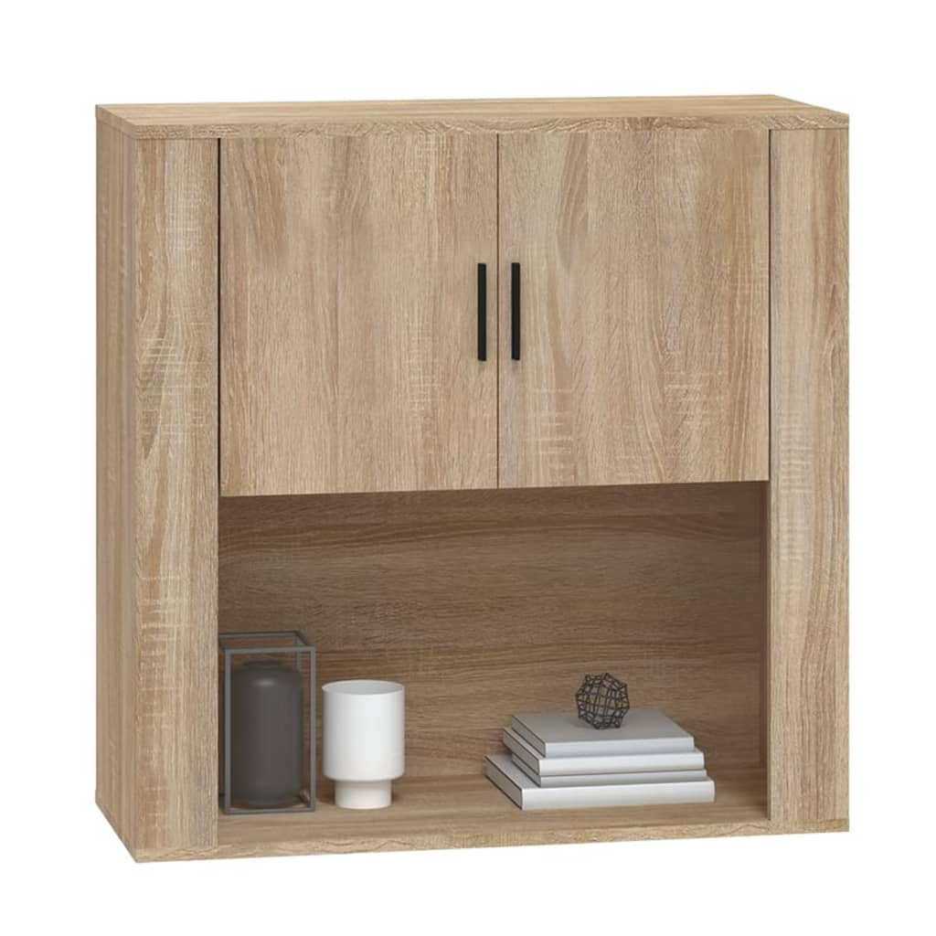 Sonoma oak wall cabinet 80x33x80 cm engineering wood