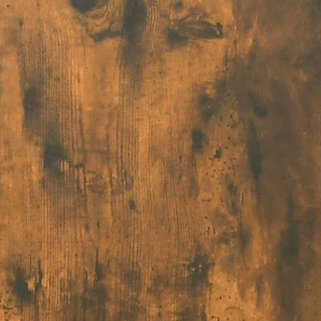 Armadietto a parete di quercia affumicata 80x333x80 cm legno di ingegneria