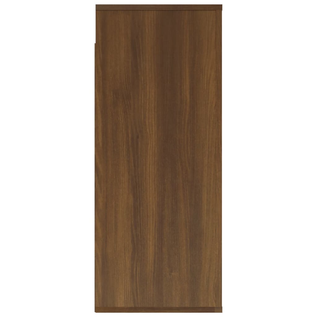 Armadietto da parete in rovere marrone 80x333x80 cm ingegneristica legna
