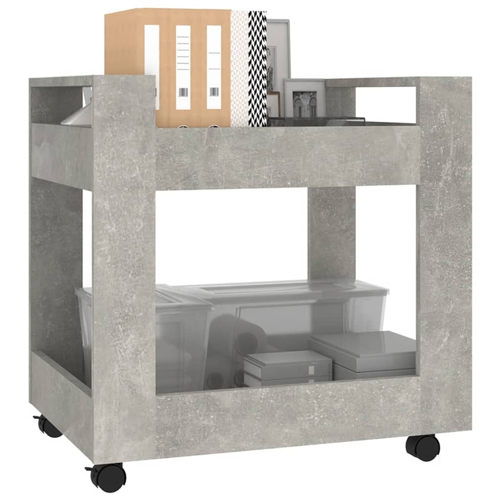 Gray concrete gray office 60x45x60 cm engineering wood
