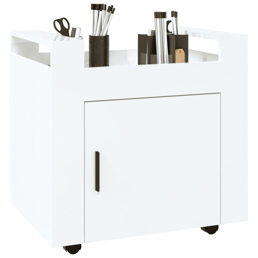 Brilliant White Office Cart 60x45x60 cm Engineering Holz