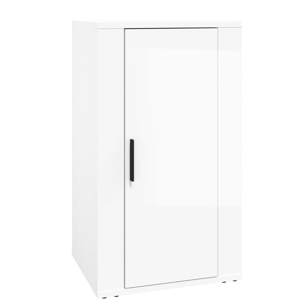 Credenza Bianco lucido 40x33x70 cm MDF