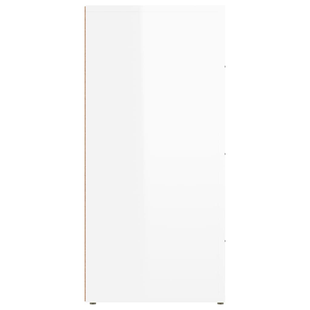 Credenza Bianco lucido 40x33x70 cm MDF