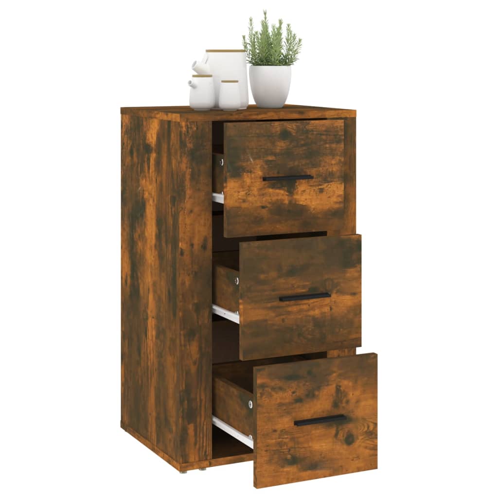 Raucher -Eichenbuffet 40x33x70 cm Engineering Holz