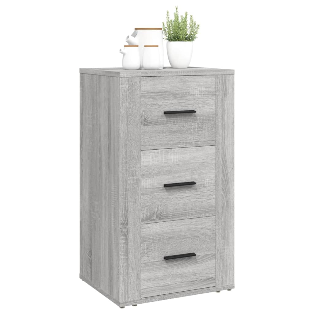 Credenza Sonoma grigia 40x33x70 cm MDF