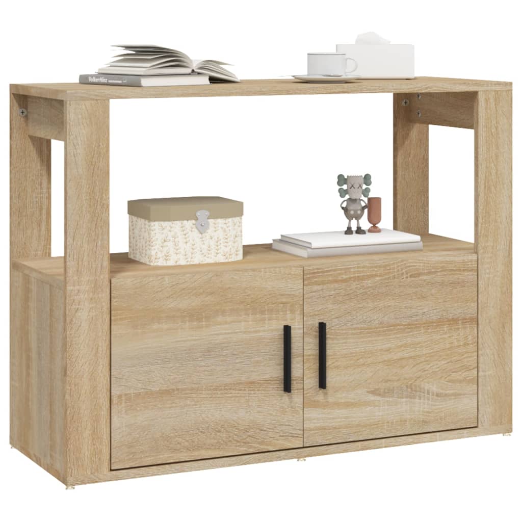 Credenza rovere Sonoma 80x30x60 cm MDF