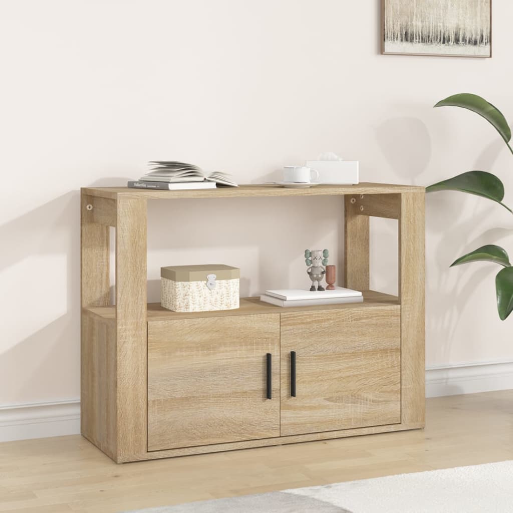 Sonoma Oak Buffet 80x30x60 cm Ingenieurholz Holz