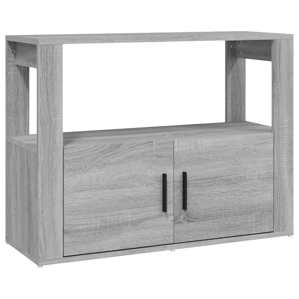 Credenza Sonoma grigia 80x30x60 cm MDF