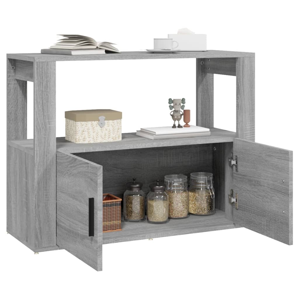 Sonoma gray buffet 80x30x60 cm engineering wood