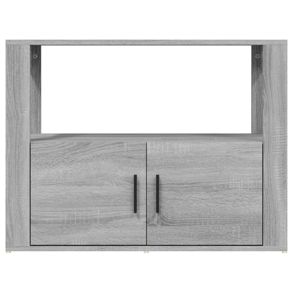 Credenza Sonoma grigia 80x30x60 cm MDF