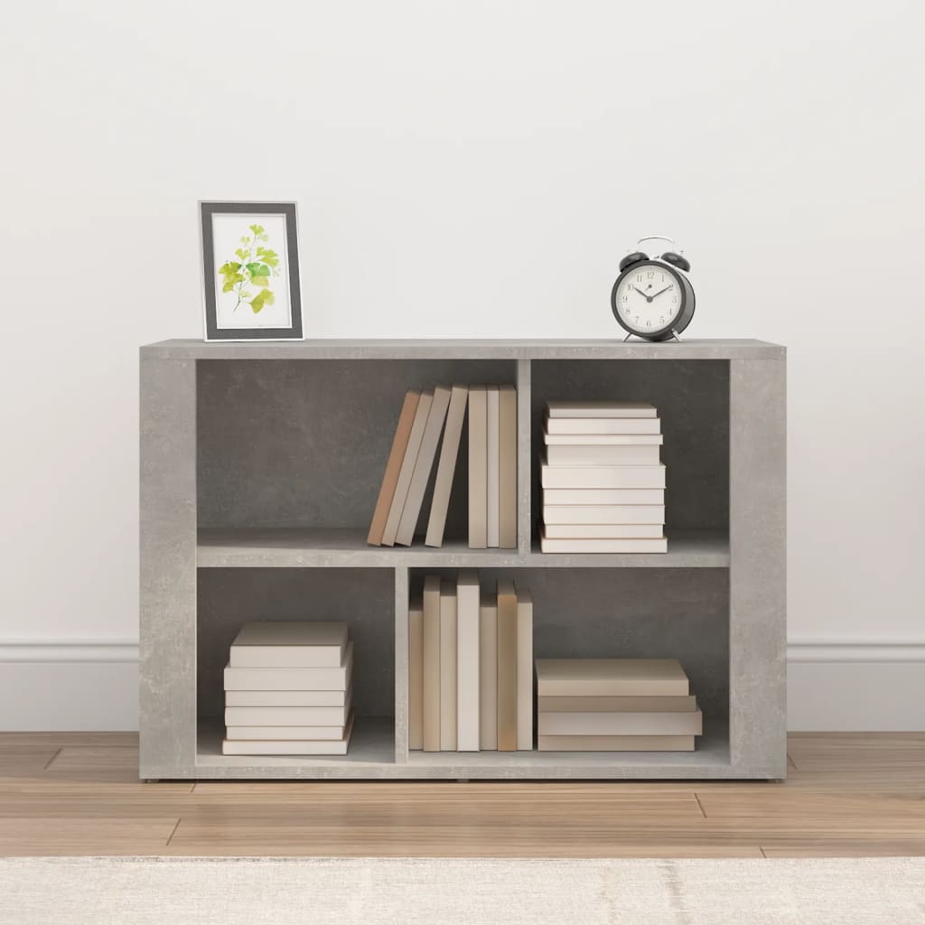 Concrete gray buffet 80x30x54 cm engineering wood