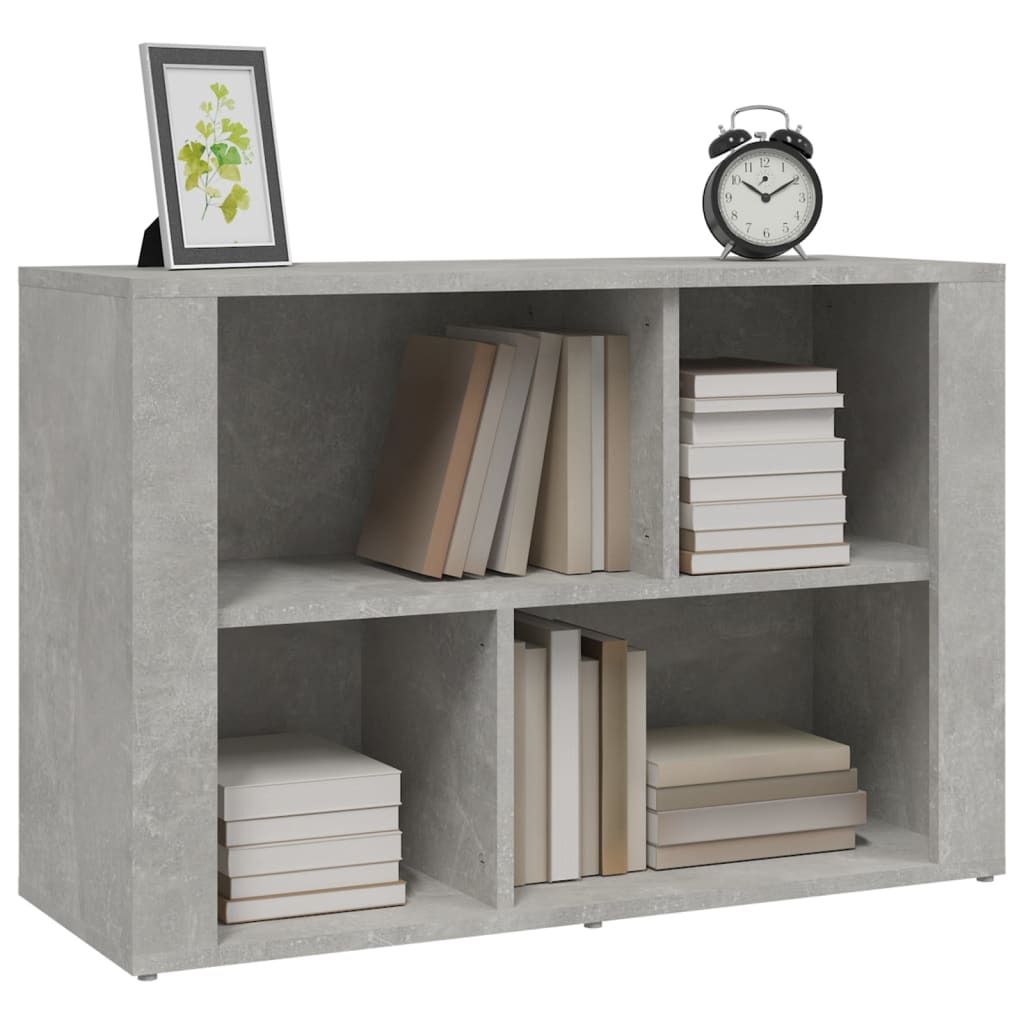 Concrete gray buffet 80x30x54 cm engineering wood