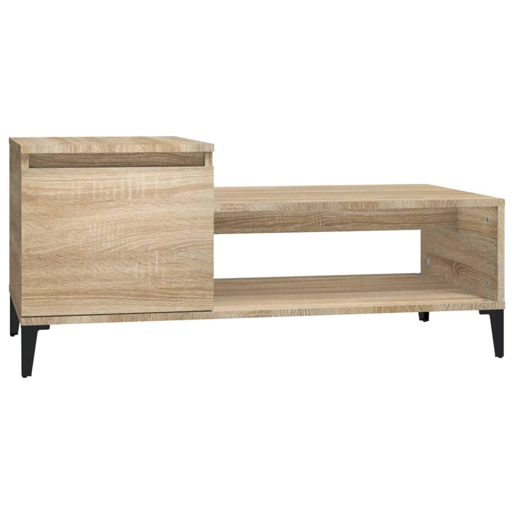 Sonoma oak coffee table 100x50x45 cm engineering wood