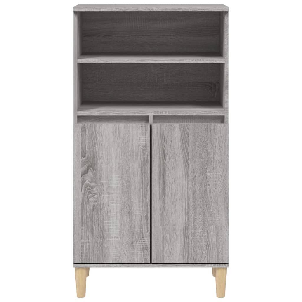 Buffet haut Sonoma gris 60x36x110 cm Bois d'ingénierie