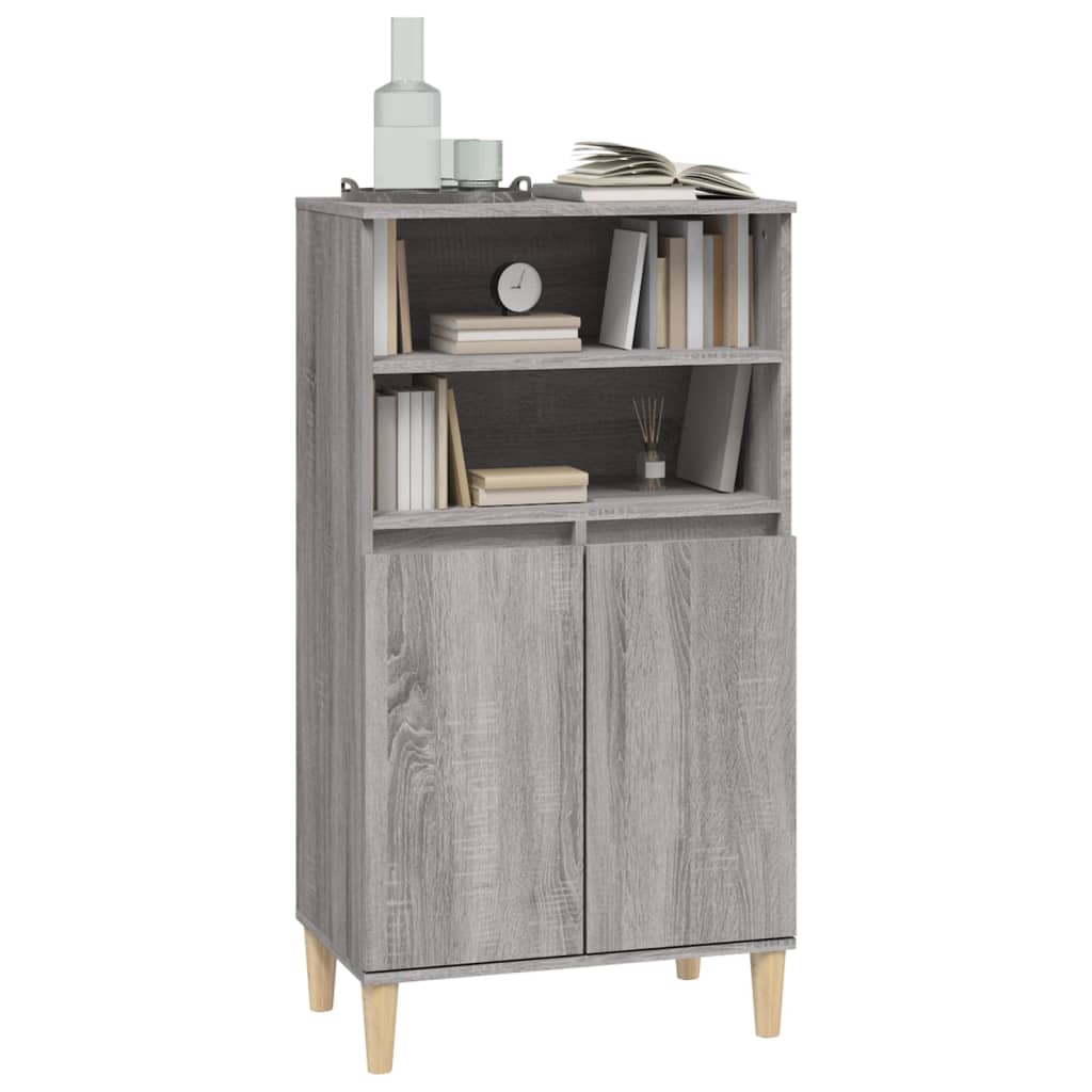 Buffet haut Sonoma gris 60x36x110 cm Bois d'ingénierie