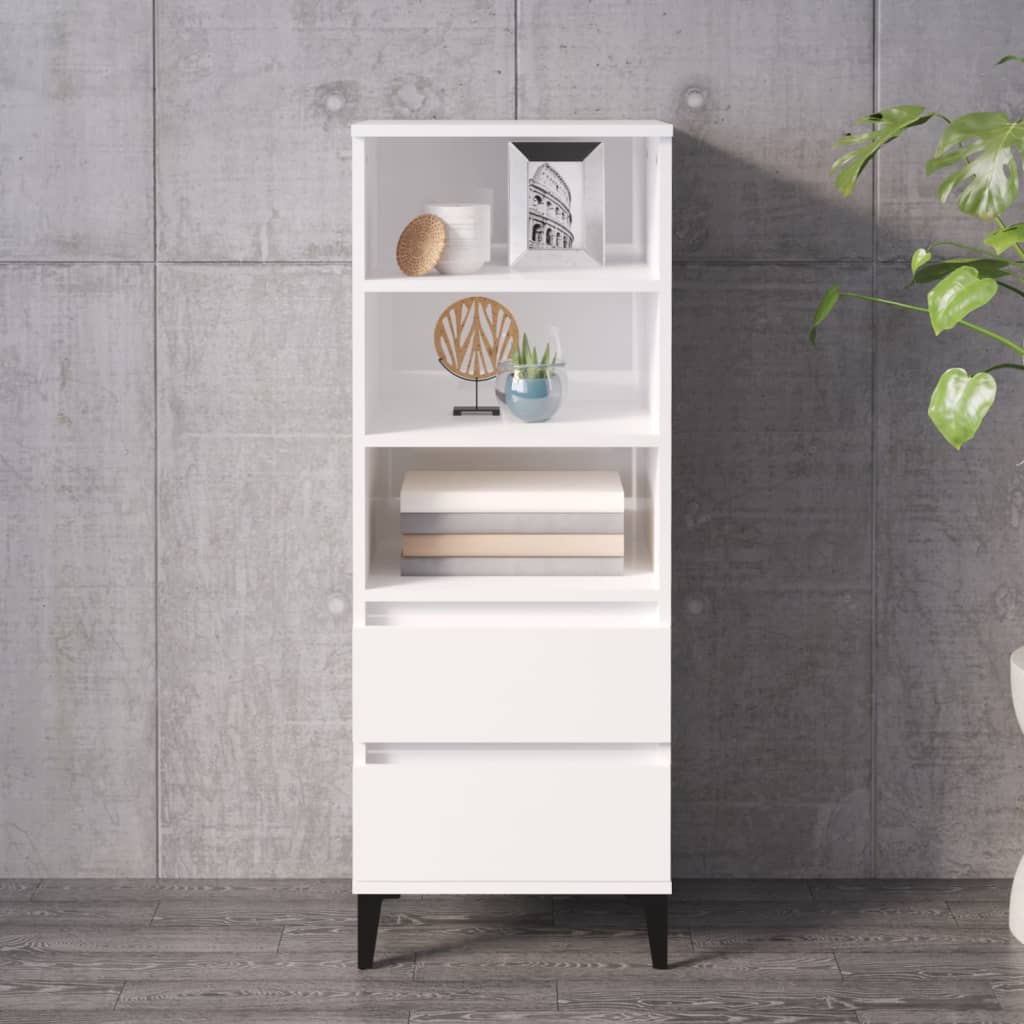 Sweet white buffet 40x36x110 cm Engineering wood