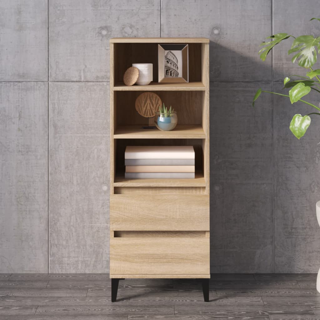 Buffet haut Chêne sonoma 40x36x110 cm Bois d'ingénierie