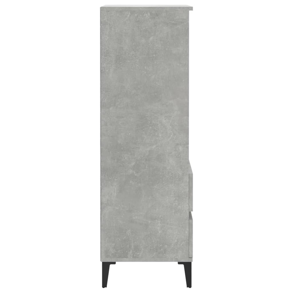 High gray concrete buffet 40x36x110 cm Engineering wood