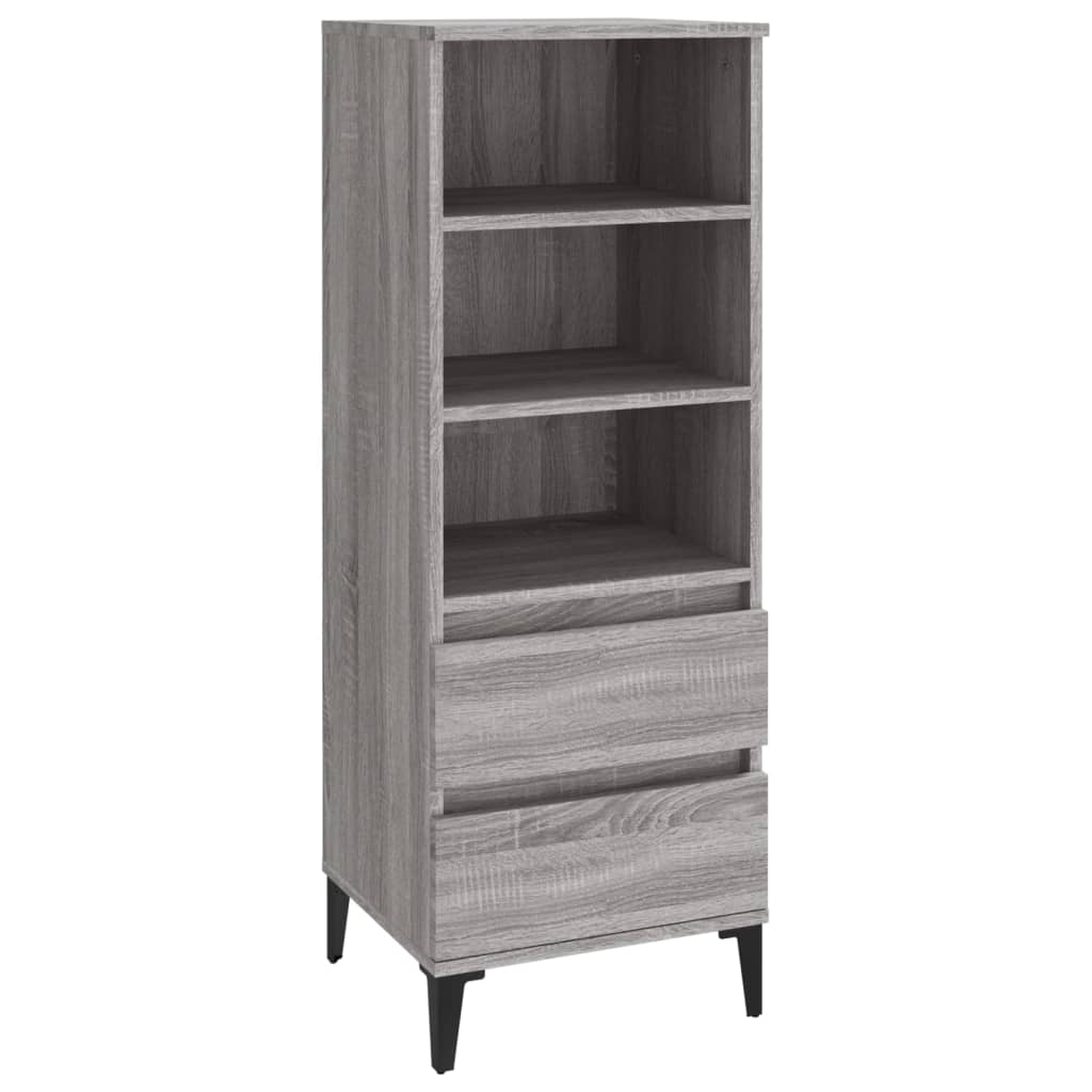 Buffet haut Sonoma gris 40x36x110 cm Bois d'ingénierie