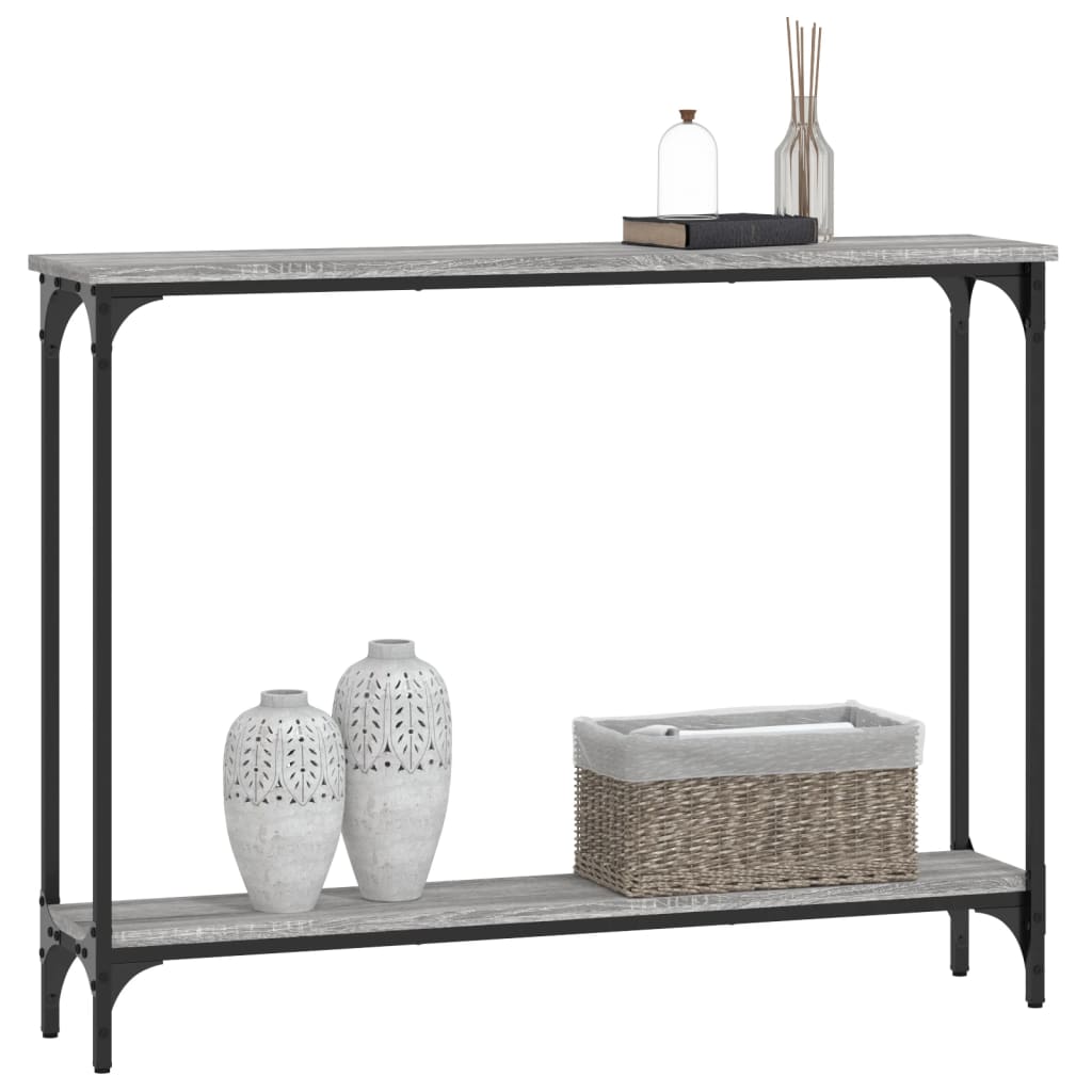 Sonoma Grey Console Tabelle 100x22.5x75 cm Engineering Holz
