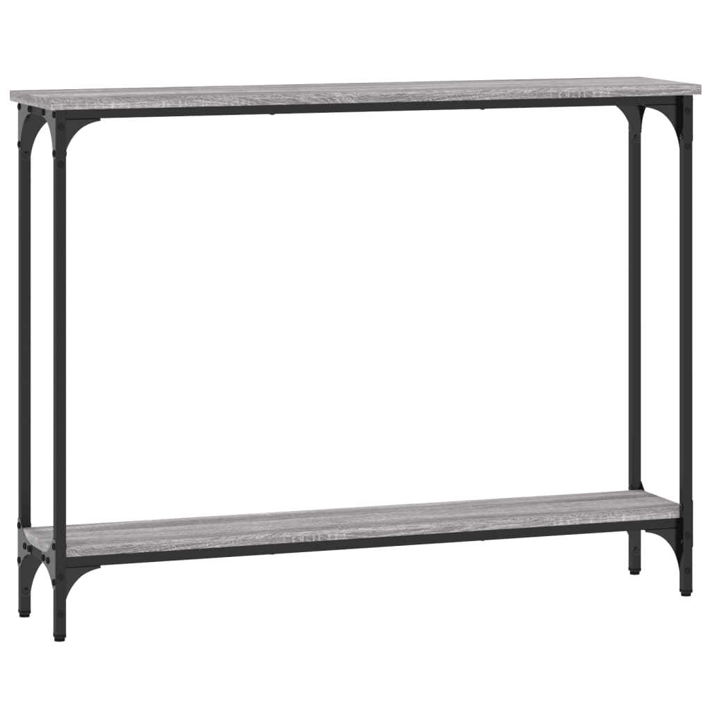 Table console sonoma gris 100x22,5x75 cm bois d'ingénierie
