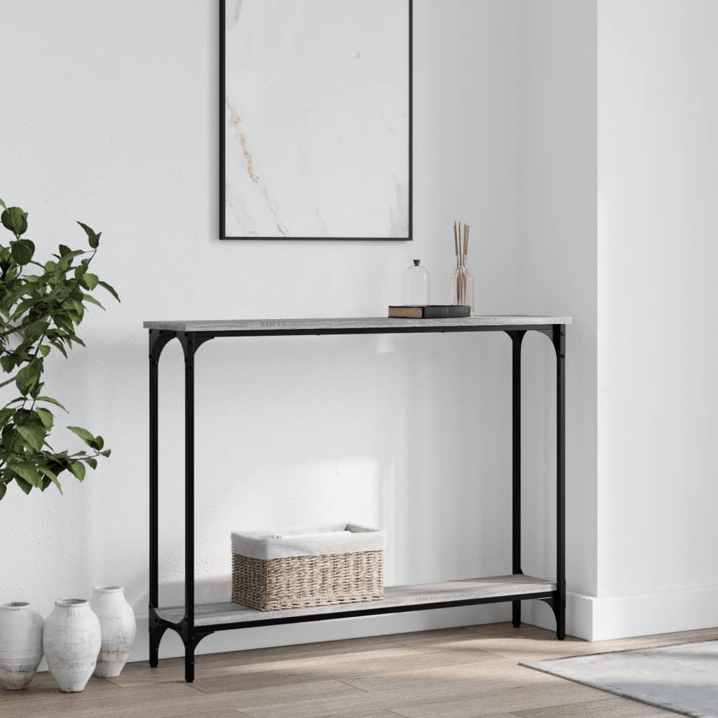 Sonoma gray console table 100x22.5x75 cm engineering wood
