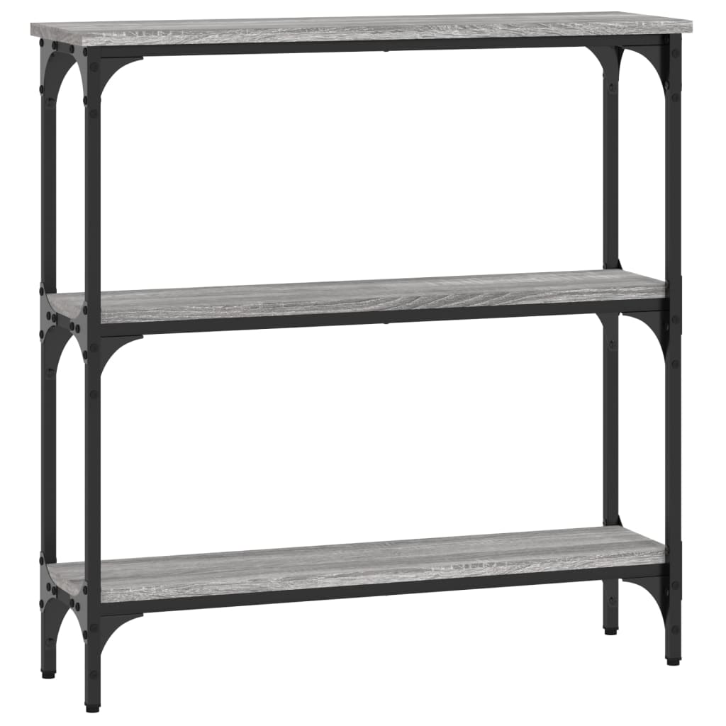 Table console sonoma gris 75x22,5x75 cm bois d'ingénierie