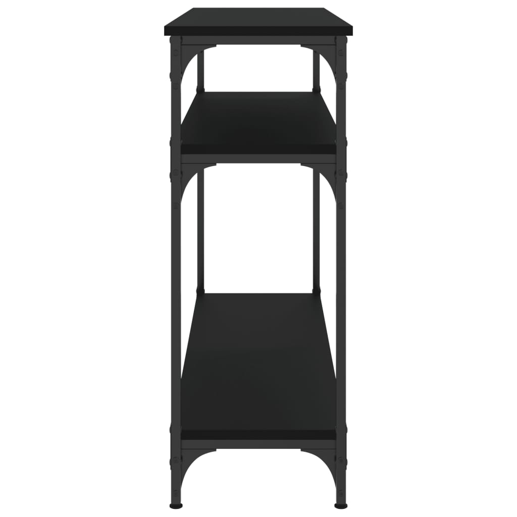 Table console noir 100x29x75 cm bois d'ingénierie