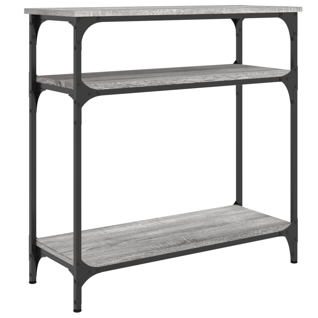 Sonoma gray console table 75x29x75 cm engineering wood