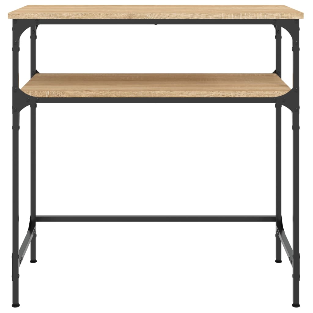 Sonoma oak console table 75x35.5x75 cm engineering wood