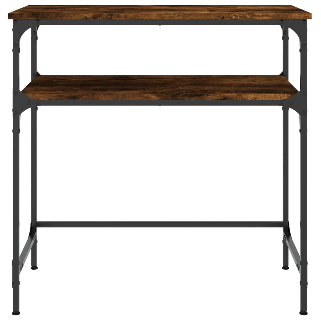 Smoked oak console table 75x35.5x75 cm Engineering wood