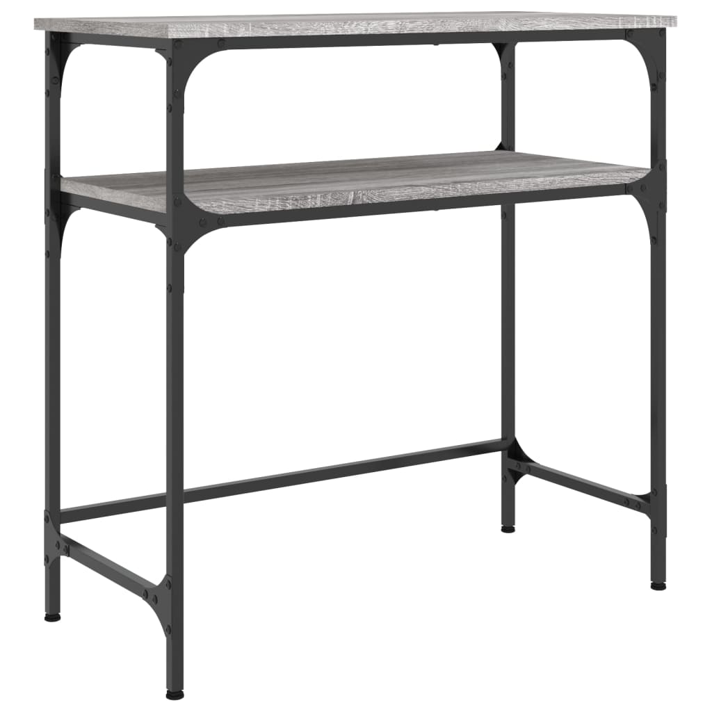 Sonoma gray console table 75x35.5x75 cm engineering wood