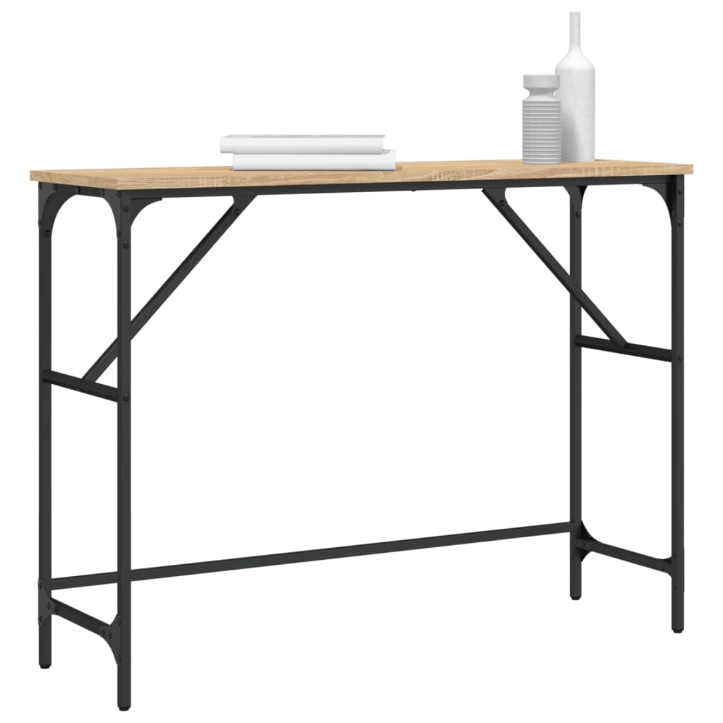 Sonoma oak console table 100x32x75 cm engineering wood