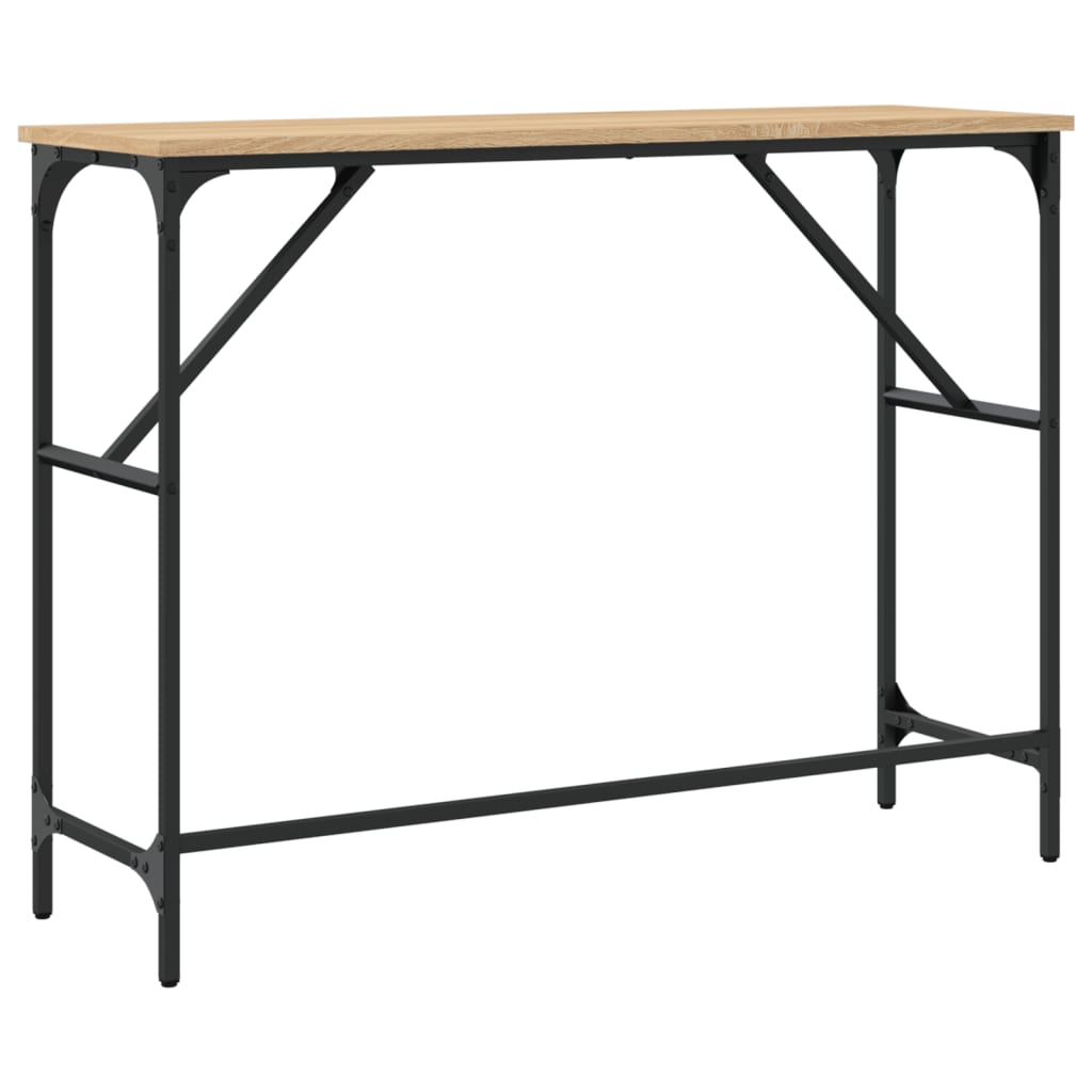 Sonoma oak console table 100x32x75 cm engineering wood