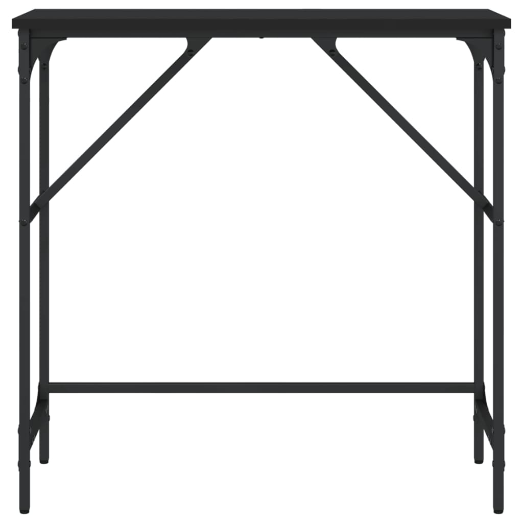 Black Console Tabelle 75x32x75 cm Ingenieurholz