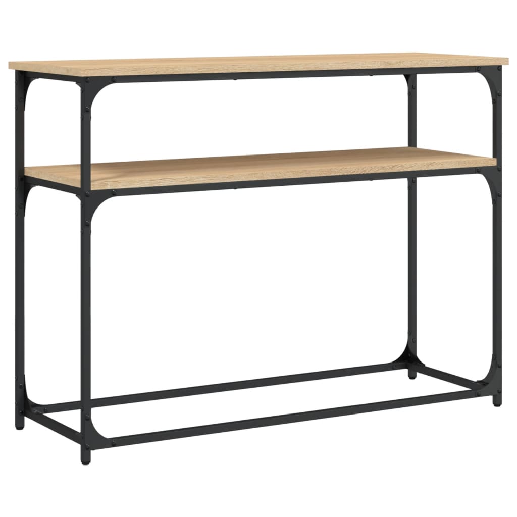 Sonoma Oak Console Tabelle 100x35.5x75 cm Ingenieurholz Holz