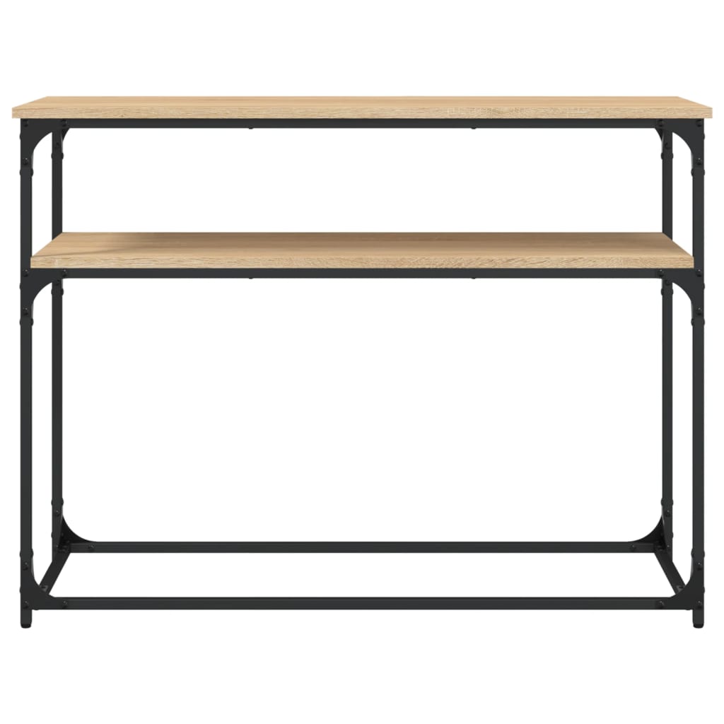 Table console chêne sonoma 100x35,5x75 cm bois d'ingénierie