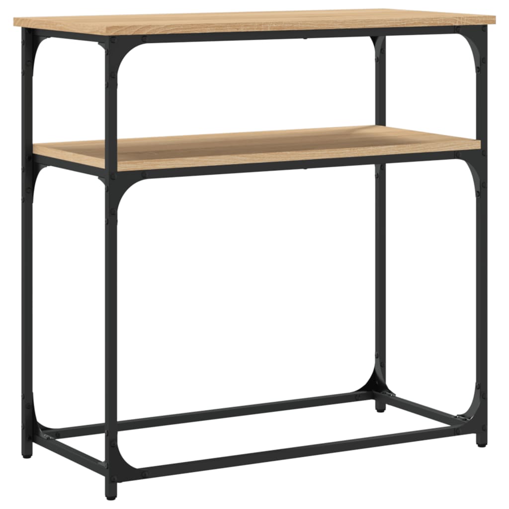 Sonoma Oak Console Tabelle 75x35.5x75 cm Ingenieurholz Holz