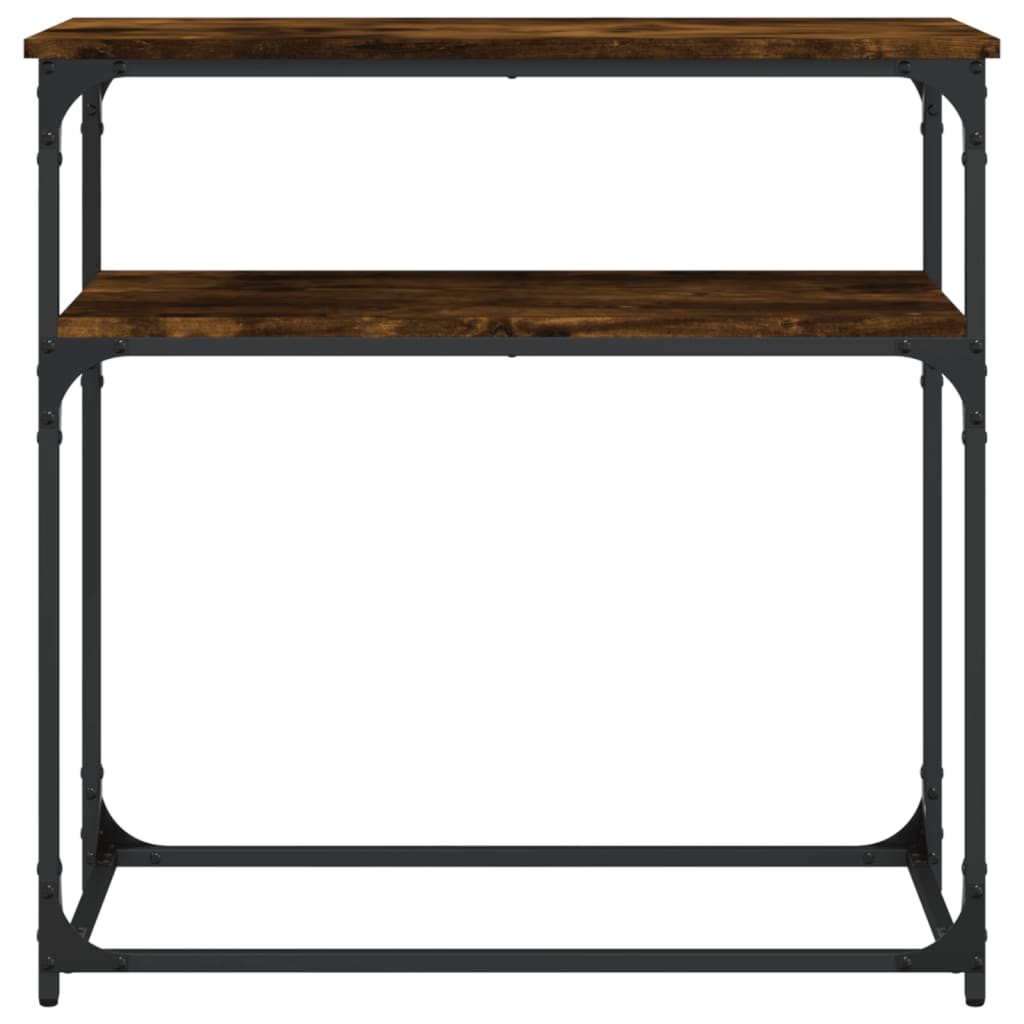 Smoked oak console table 75x35.5x75 cm Engineering wood