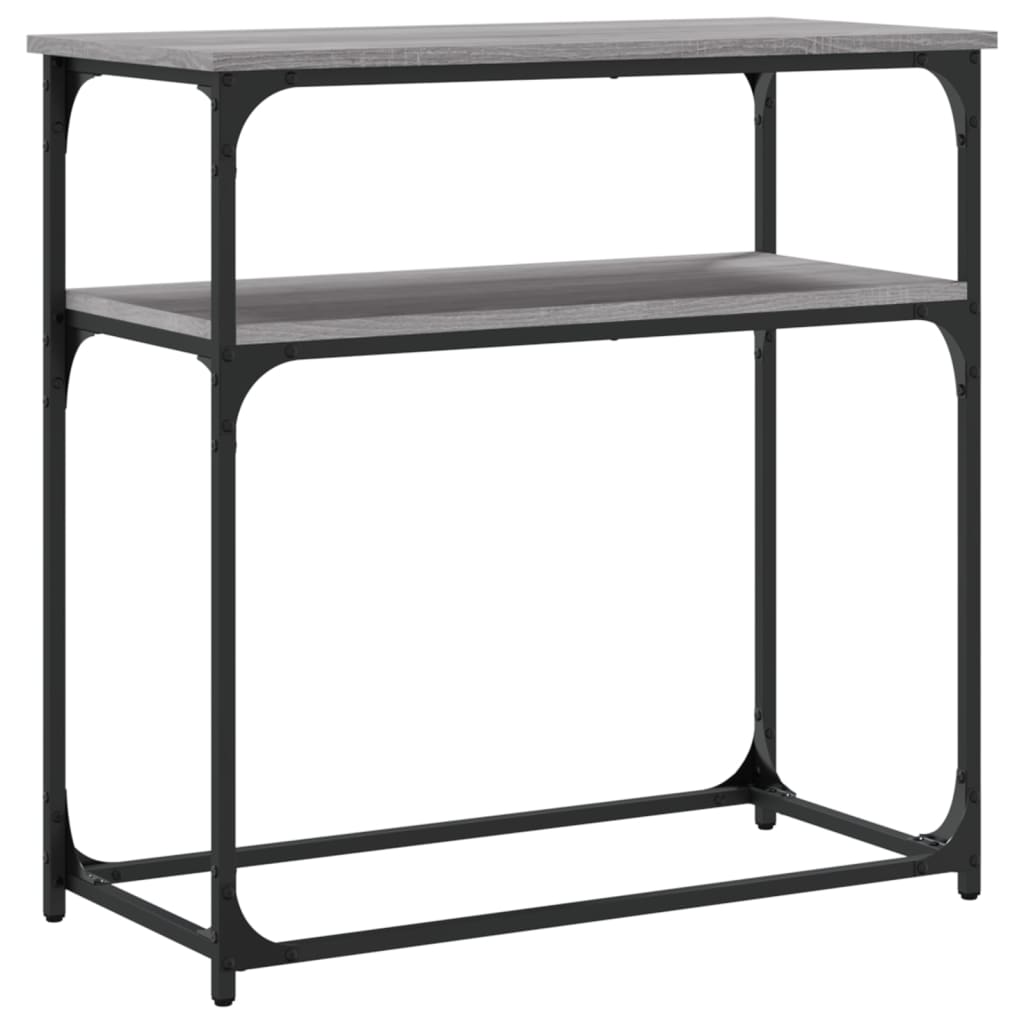 Table console sonoma gris 75x35,5x75 cm bois d'ingénierie