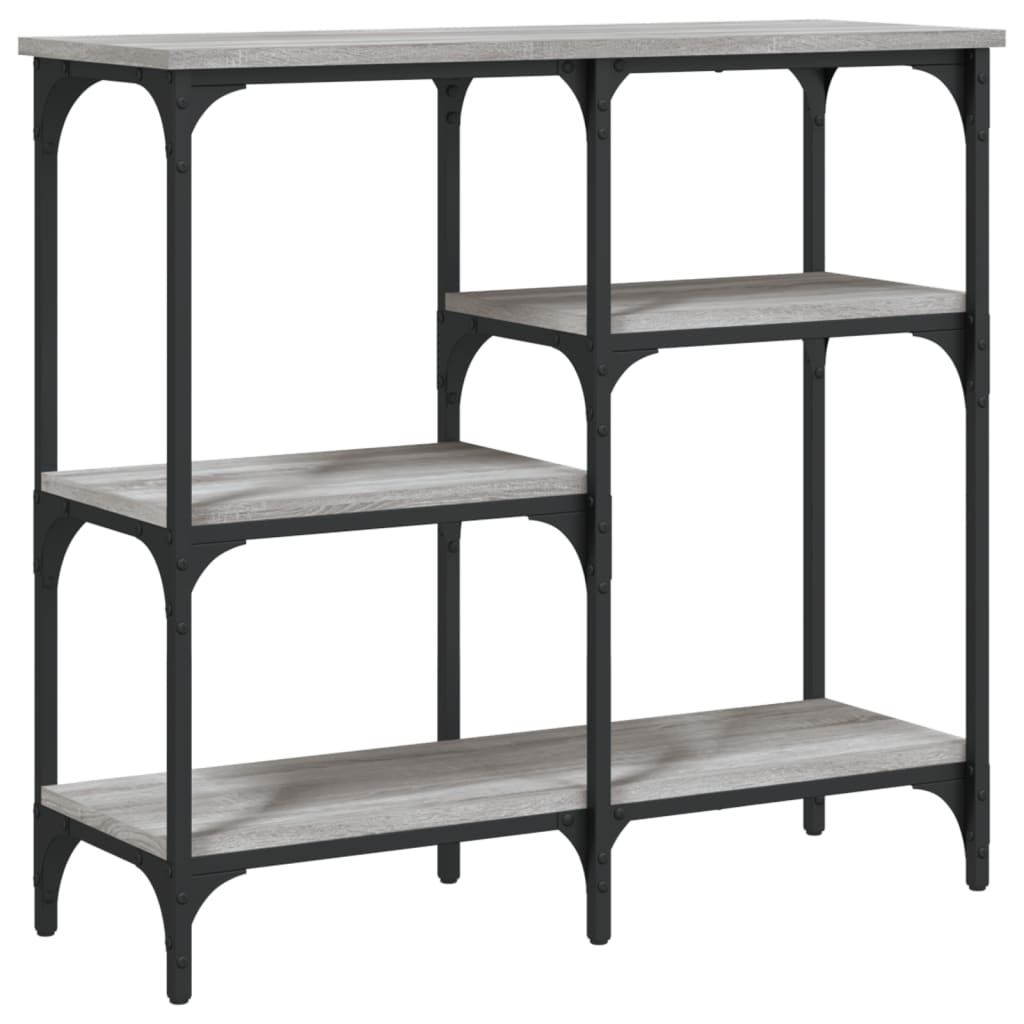 Sonoma gray console table 80x29x75 cm engineering wood