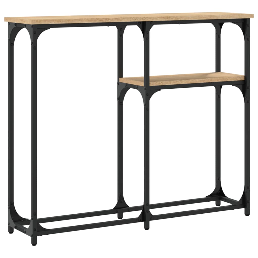 Table console chêne sonoma 90x22,5x75 cm bois d'ingénierie