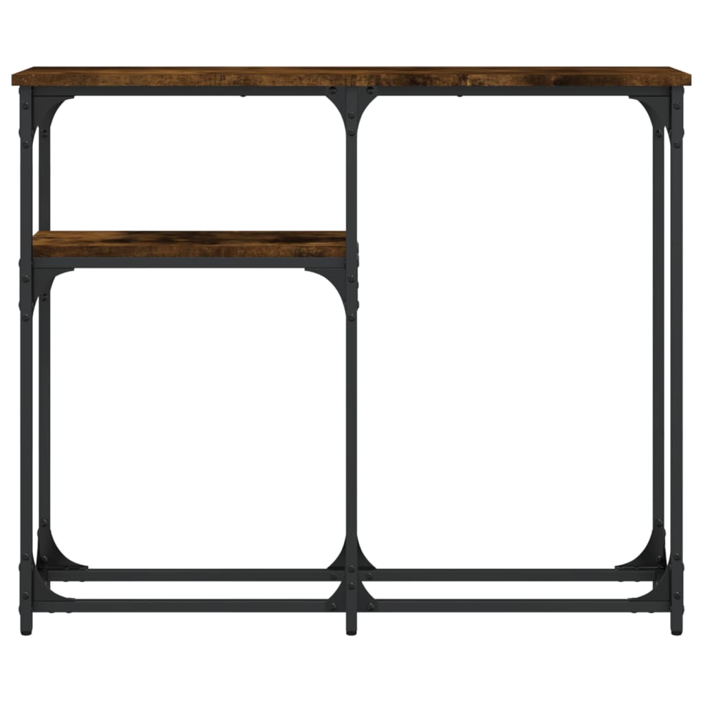 Smoked oak console table 90x22.5x75 cm engineering wood