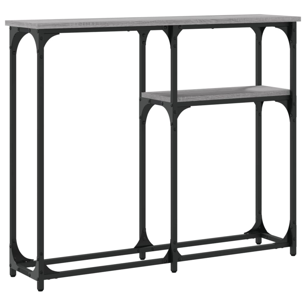 Sonoma gray console table 90x22.5x75 cm engineering wood