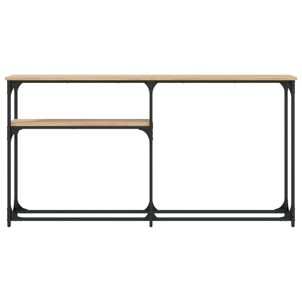 Table console chêne sonoma 145x22,5x75 cm bois d'ingénierie